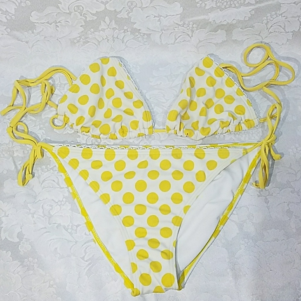 Yellow Polkadot Bikini